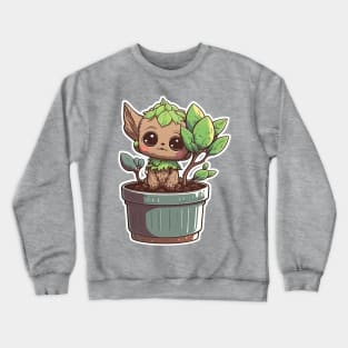 Little Cute Plant Guy Little live plant Crewneck Sweatshirt